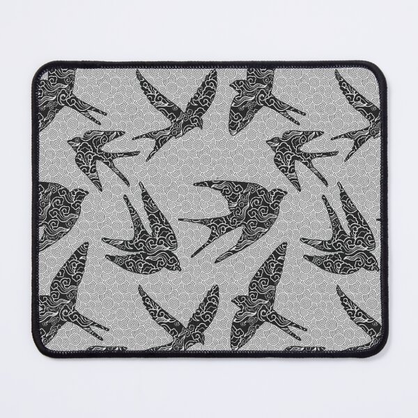 Item preview, Japanese Swallows in Flight, Charcoal and Light Gray designed and sold by Marymarice.