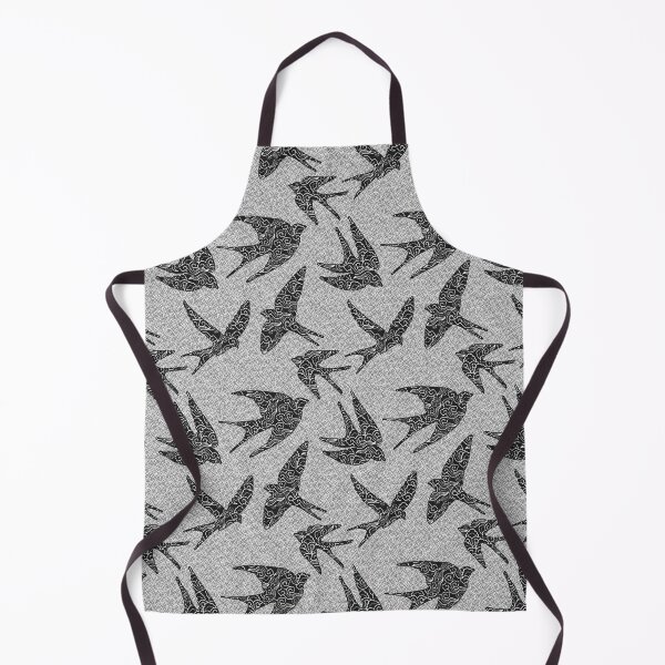 Item preview, Japanese Swallows in Flight, Charcoal and Light Gray designed and sold by Marymarice.