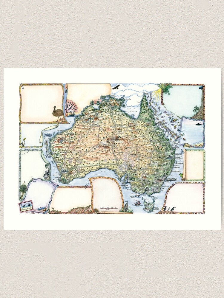 Journey Jottings Puzzle Postcard Australia NEW : 