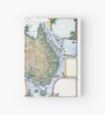 Australia Pictorial Map by Journey Jottings Hardcover Journal