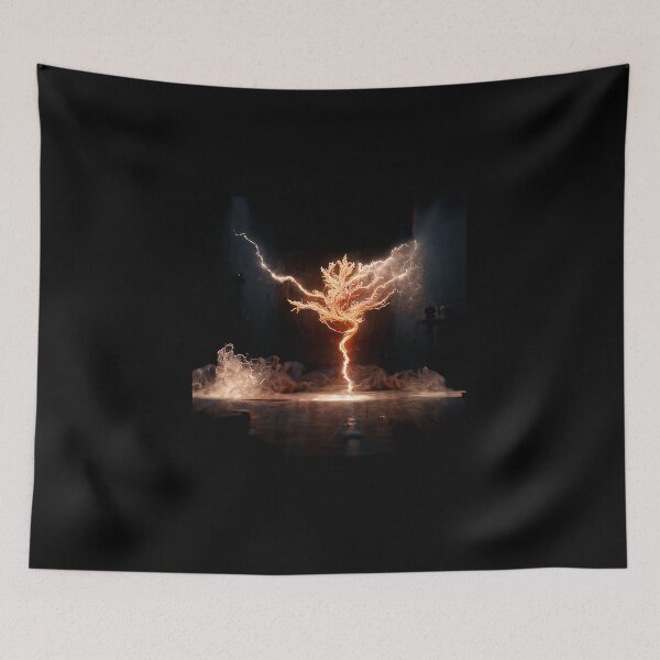 Item preview, A tree of lightning touches the ground designed and sold by Danielkulcsar.