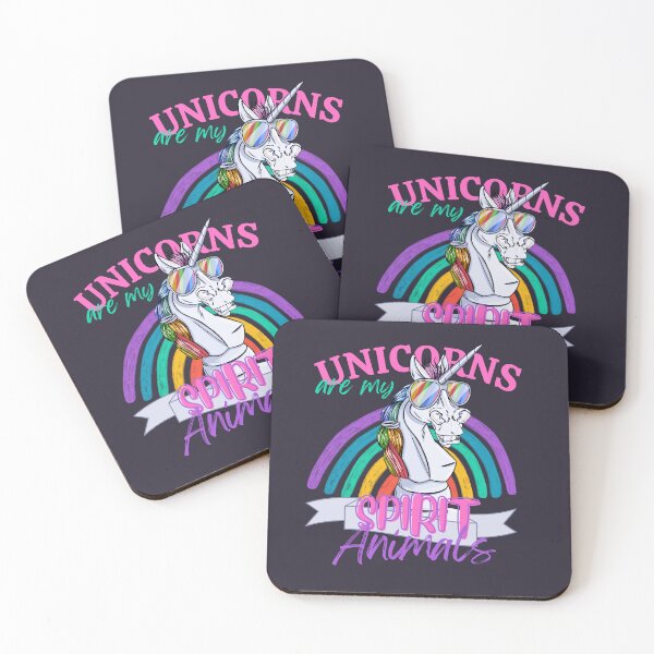 Item preview, Unicorn are my spirit animals   designed and sold by Martzart.