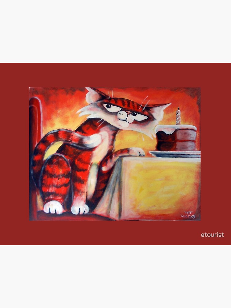 Thumbnail 2 of 2, Art Board Print, Cake - Not for the Cat designed and sold by etourist.