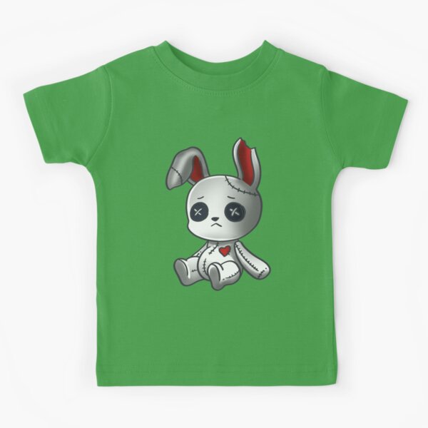 Camiseta Gótico Bunny Cute Creepy Emo Roupas Kawaii Bunny