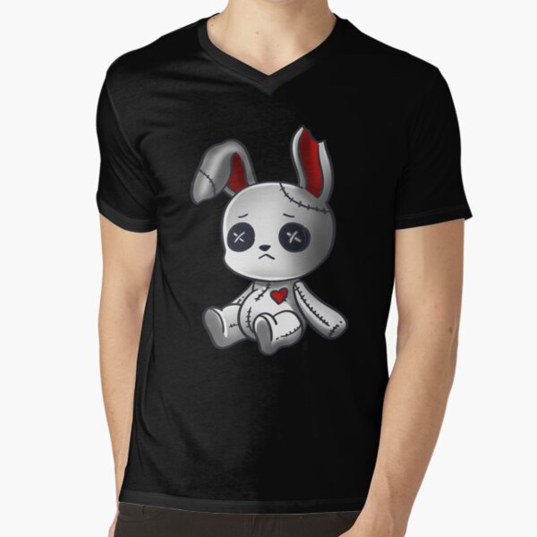 Camiseta Gótico Bunny Cute Creepy Emo Roupas Kawaii Bunny