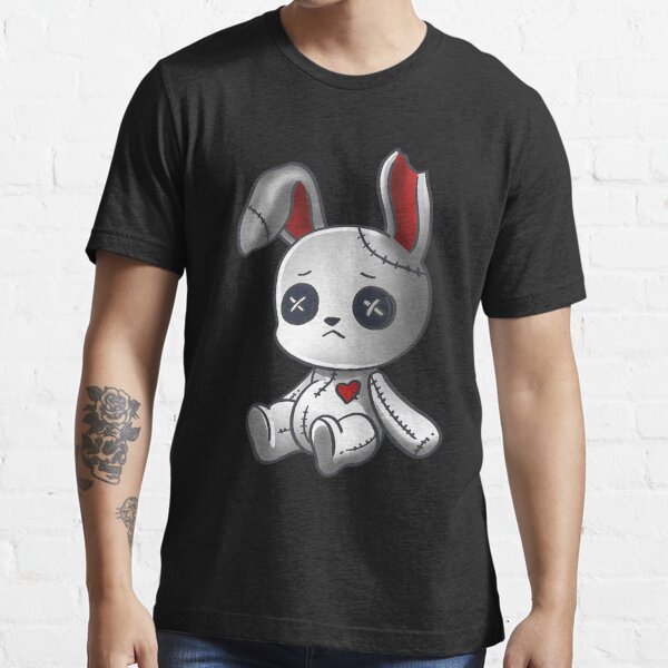 Goth Bunny Shirt Cute Creepy Emo Clothes Kawaii Bunny Sticker for