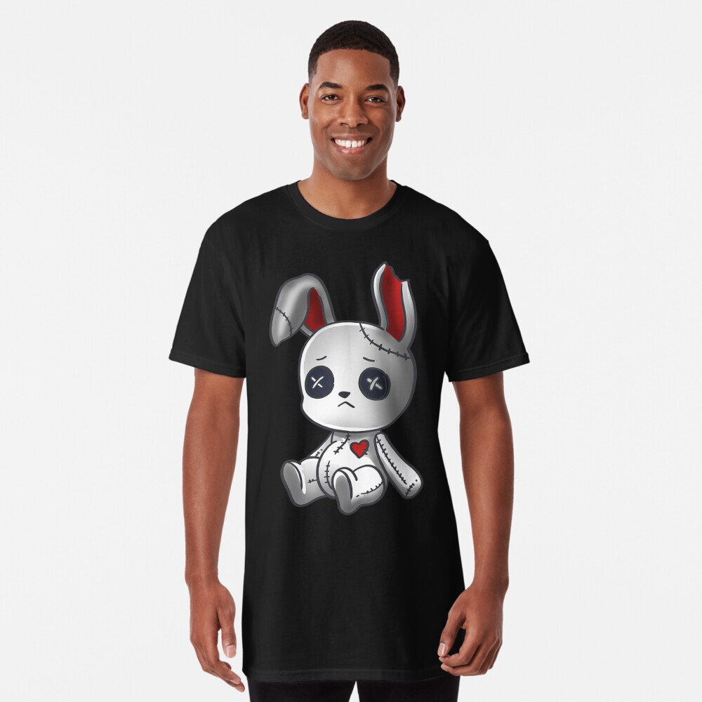 Goth Bunny Shirt Cute Creepy Emo Clothes Kawaii Bunny Sticker for Sale by  weedistributor9