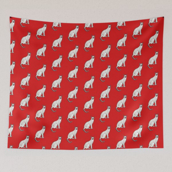 Item preview, Siamese Cat on Red designed and sold by Elizabeth's Music & Arts.