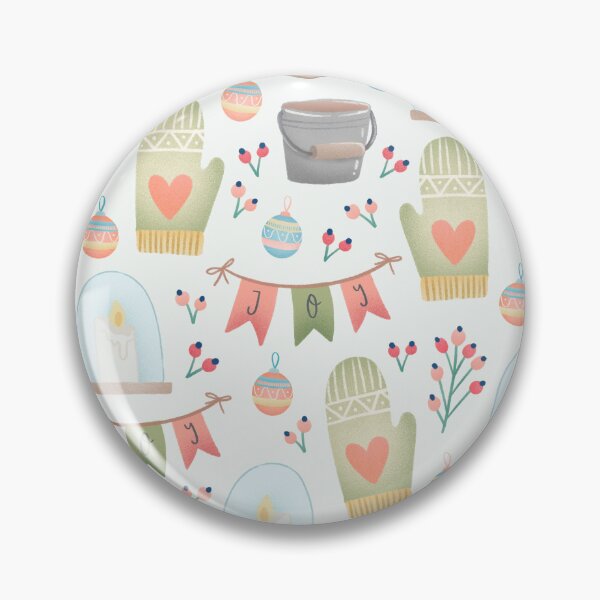 Item preview, Cute Christmas Joy Seamless Watercolor Pattern designed and sold by CrossVersion.