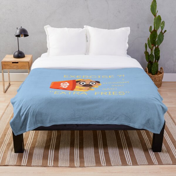 Item preview, pug with extra fries designed and sold by ProjectOfColor.