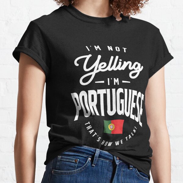 Funny Portuguese Women T-shirts Summer Tops Letter Print