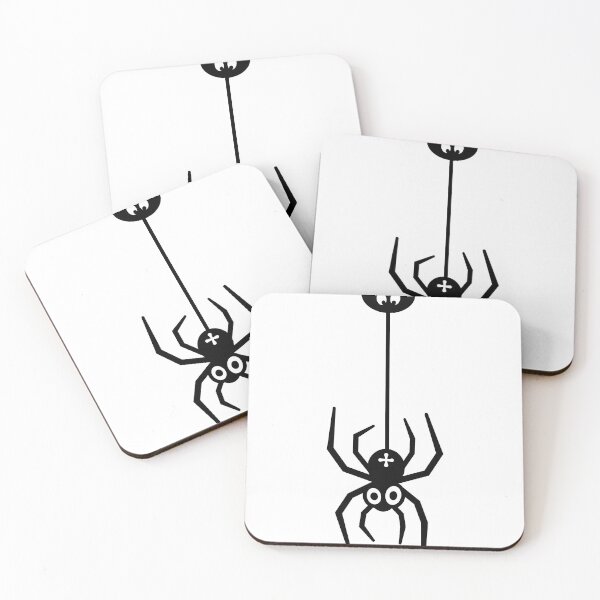 Item preview, Falling Funny Spooky Cute Black Scary Spider designed and sold by bolkibox.