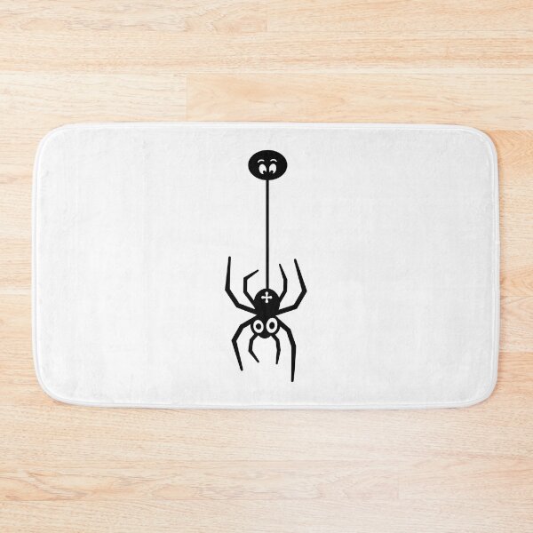Item preview, Falling Funny Spooky Cute Black Scary Spider designed and sold by bolkibox.