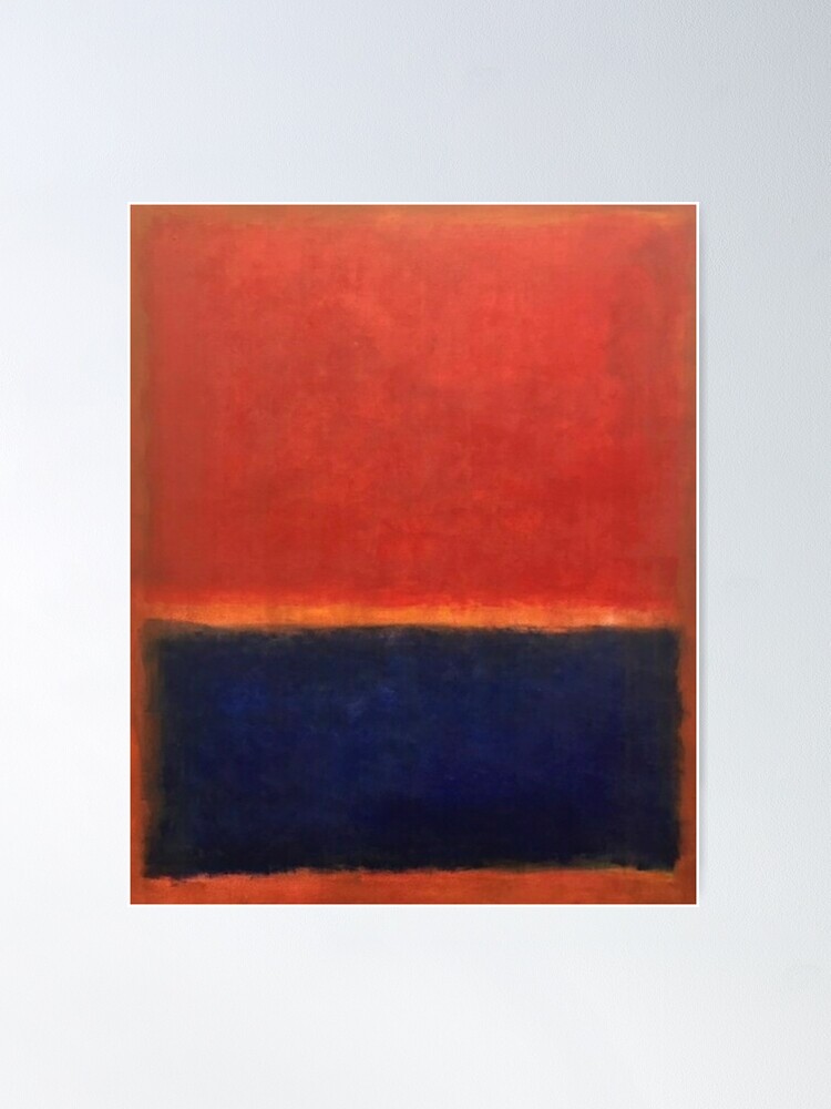 Mark Rothko No 16 1961 Poster Decorative Painting Canvas Wall Art Living  Room Poster Bedroom Painting