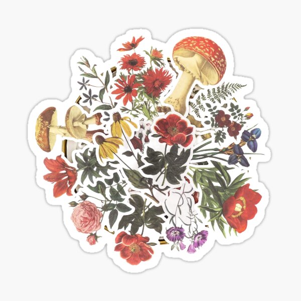 Floral print Sticker