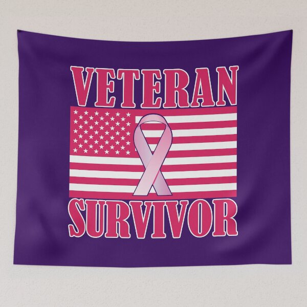Item preview, Veteran Breast Cancer Warrior Survivor designed and sold by Warrior Veteran Clothing.