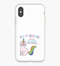 Caticorn - Halbe Katze, Halbes Einhorn iPhone-Hülle & Cover