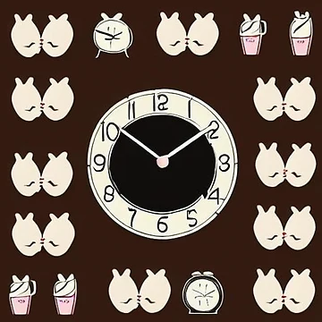 Artwork thumbnail, Clock Pattern by Didi le lapin