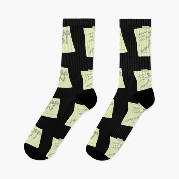 Item preview, Recovery Is Not Linear - Rainbow Post it Reminder designed and sold by marina ralston.