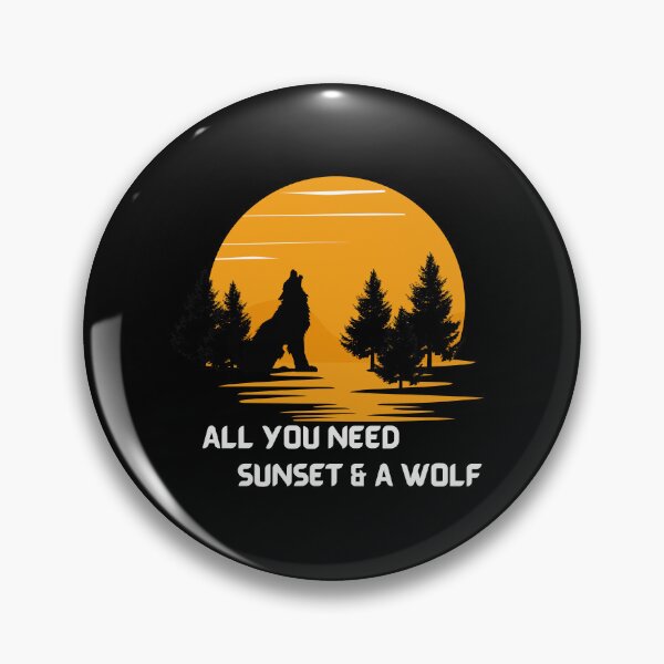 Item preview,  Cool Wolf watching sunset  designed and sold by Alaa_marketing_2022.