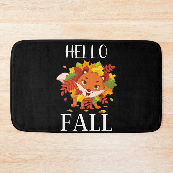 Item preview, HELLO FALL FOX RUSTLING IN AUTUMN LEAVES  designed and sold by Affyboss6.