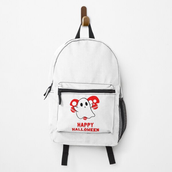 Item preview, Happy Halloween Fly Cartoon Cute Ghost & Red Skull Design designed and sold by WBP Mart.