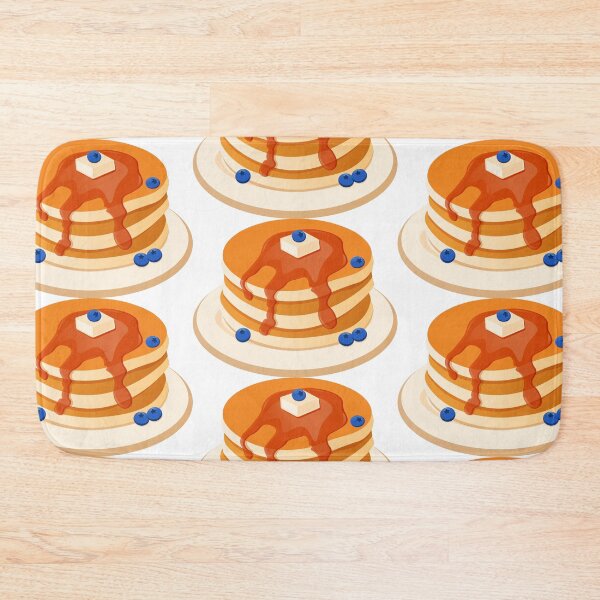 Item preview, Pancakes With Blueberries And Syrup, American Breakfast designed and sold by Niranjana Aja.