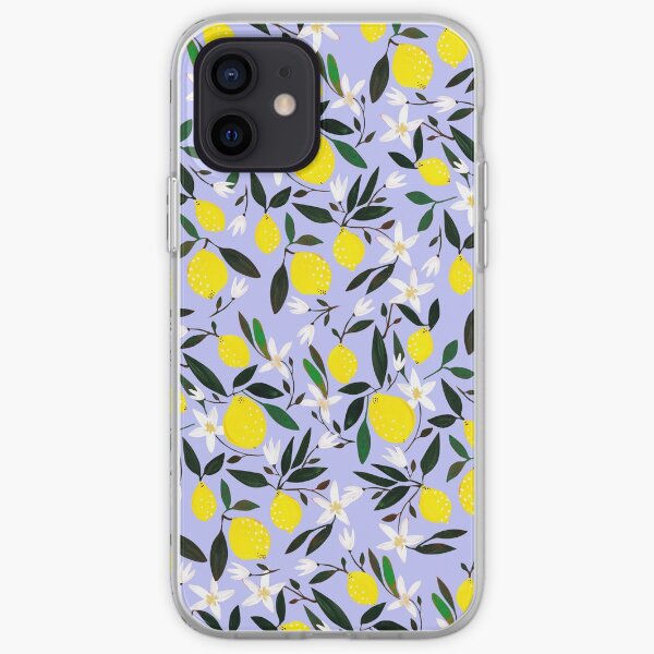 Lemons Blue iPhone Soft Case