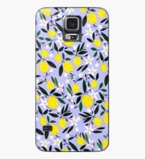 Zitronen blau Hülle & Klebefolie für Samsung Galaxy