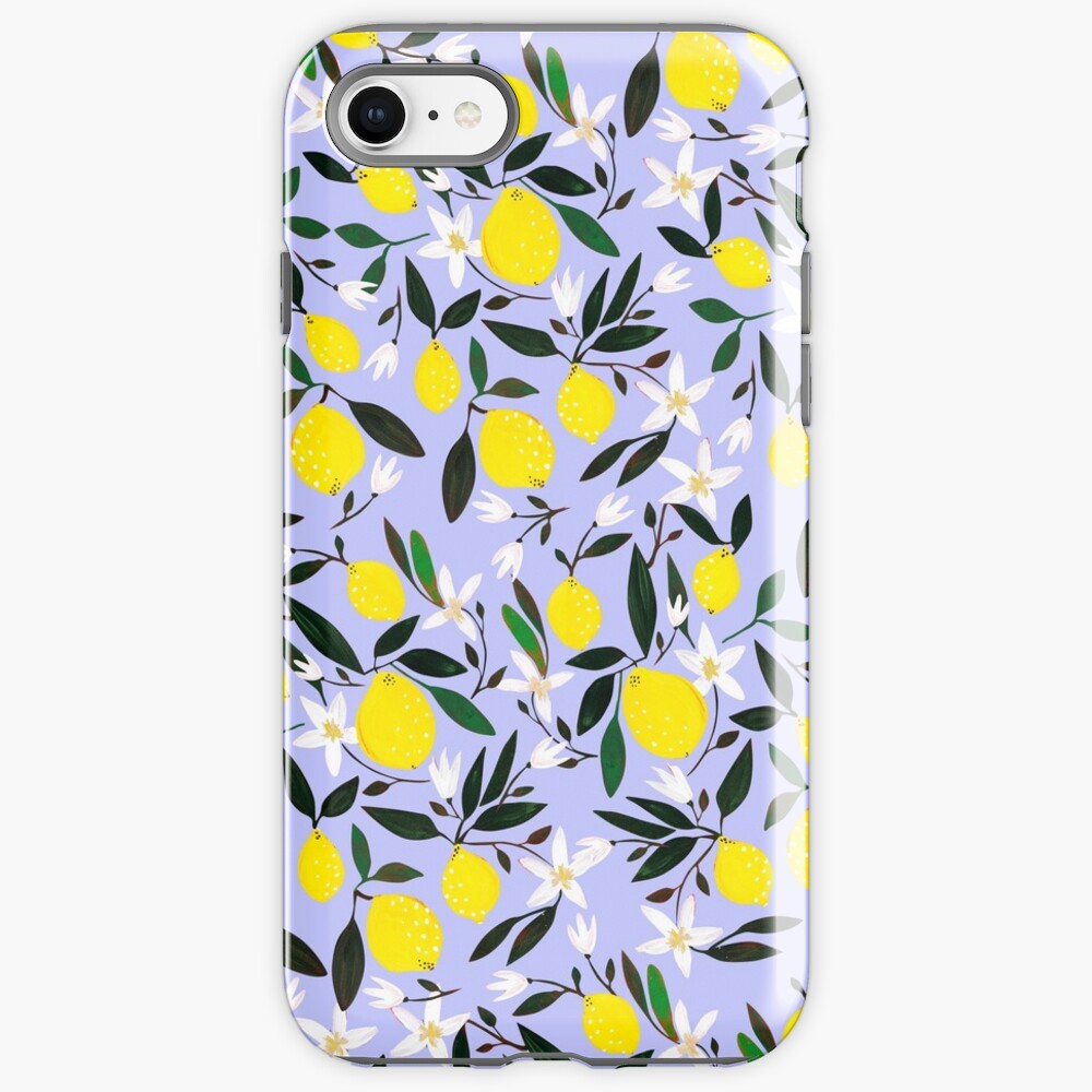 Lemons Blue iPhone Case & Cover