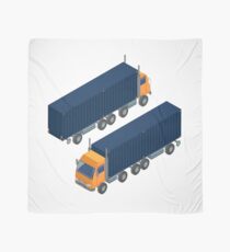 Cargo Transportation. Isometric Truck. Isometric Transportation. Cargo Trailer. Delivery Truck. Logistics Transportation. Mode of Transportation. Cargo Truck. Scarf