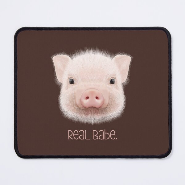 Item preview, Real Babe! (On Pig Sty Brown) designed and sold by PawsitiveMum.