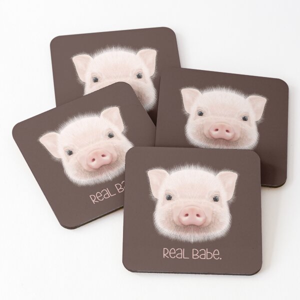 Item preview, Real Babe! (On Pig Sty Brown) designed and sold by PawsitiveMum.