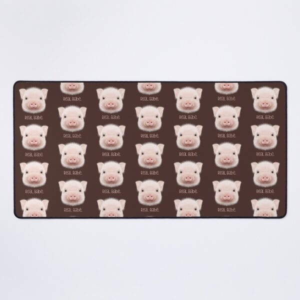 Item preview, Real Babe! (On Pig Sty Brown) designed and sold by PawsitiveMum.