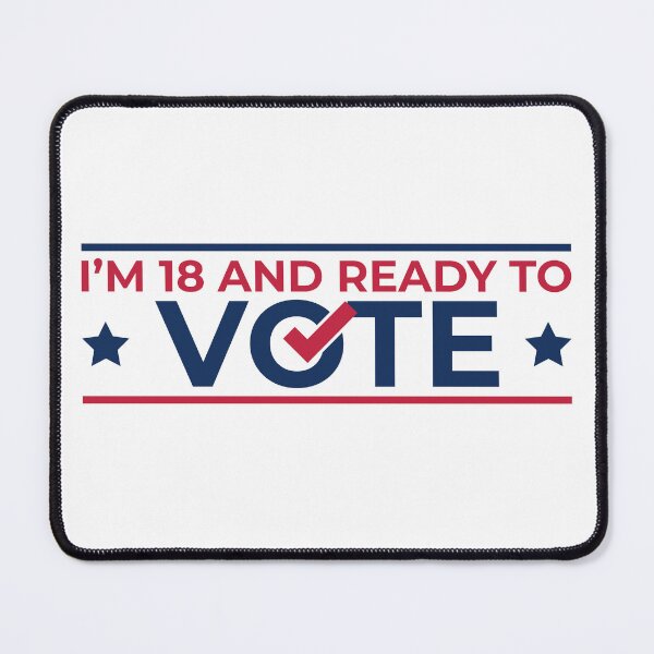 Item preview, First Time Voter - 18 and Ready To Vote designed and sold by Maria Garcia.