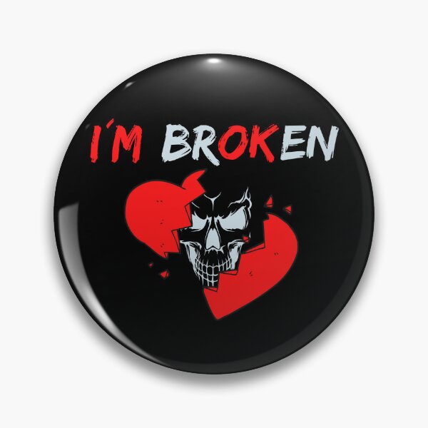 Item preview, I'm Broken But It's OK Skull Heart Tattoo designed and sold by Rev-Style.