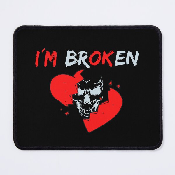 Item preview, I'm Broken But It's OK Skull Heart Tattoo designed and sold by Rev-Style.