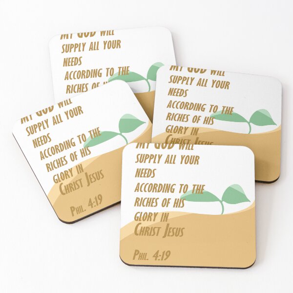 Item preview,  My God will supply all your needs | Christian bible verse artprint  designed and sold by Leafy Impressions.