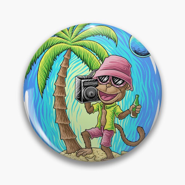 Item preview, Rapper Monkey is Singing on the Beach designed and sold by Edi-toon.