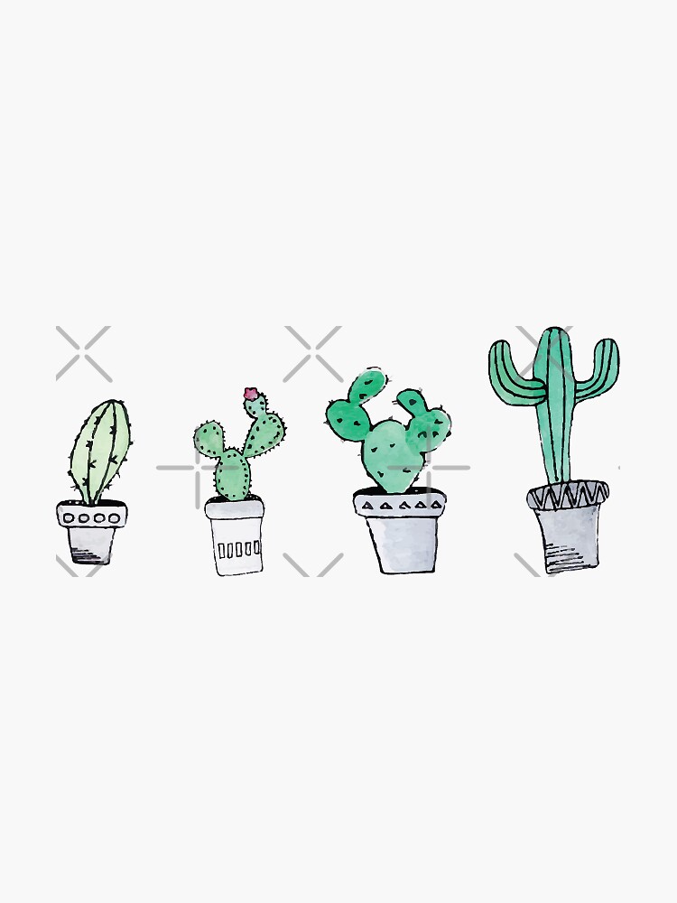 Cactus | Watercolor | Art | Pattern by Harpleydesign