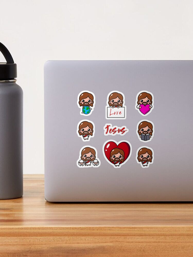 Jesus Christian Stickers for Water Bottle Journaling India