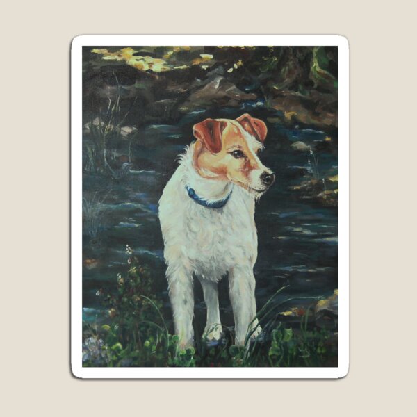 Terrier by a Creek Magnet