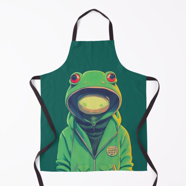 Artikelvorschau, grüner Frosch stilvoll gekleidet entworfen und verkauft von JackPets.