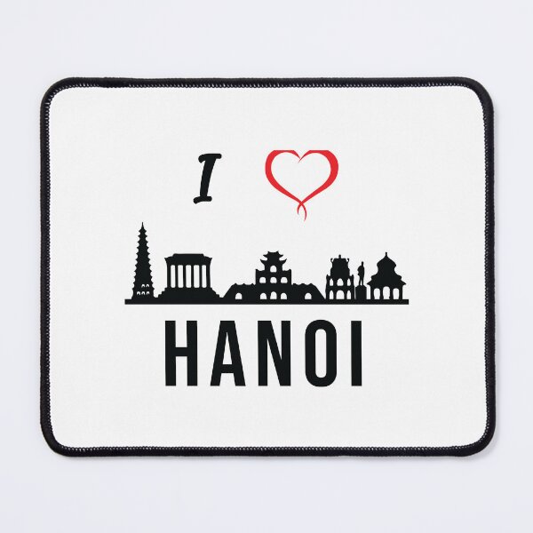 Item preview, I love Hanoi Skyline Vietnam Vietnamese Design   designed and sold by PsychicArtistic.