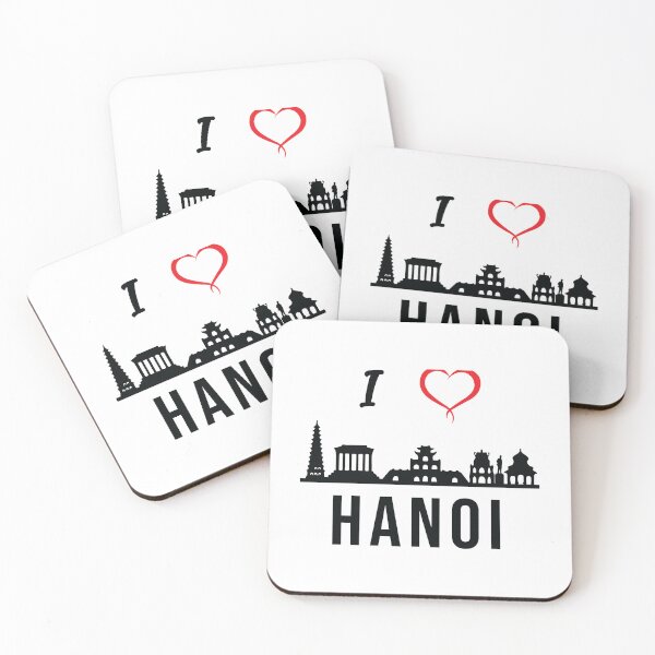 Item preview, I love Hanoi Skyline Vietnam Vietnamese Design   designed and sold by PsychicArtistic.