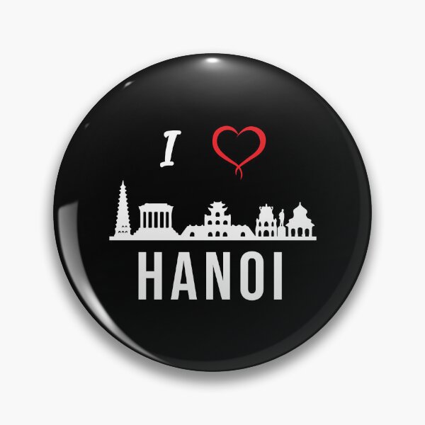 Item preview, I love Hanoi Skyline Vietnam Vietnamese Design   designed and sold by PsychicArtistic.