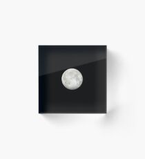 Moon White Acrylic Block