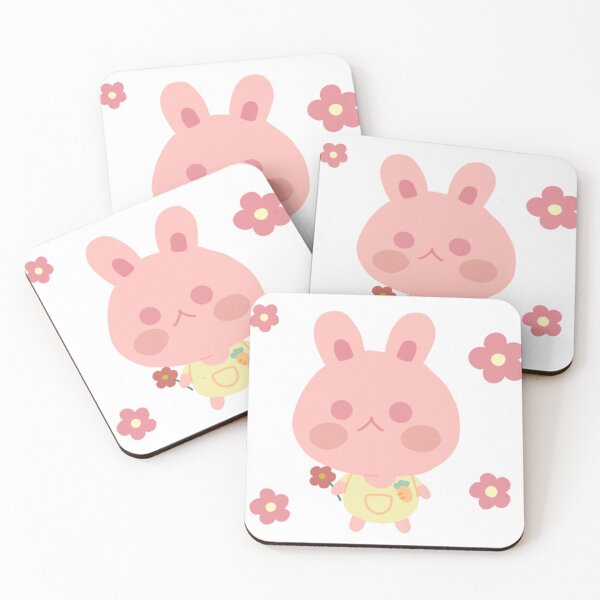 Item preview, Cute pink rabbit and flower designed and sold by Narutagi.