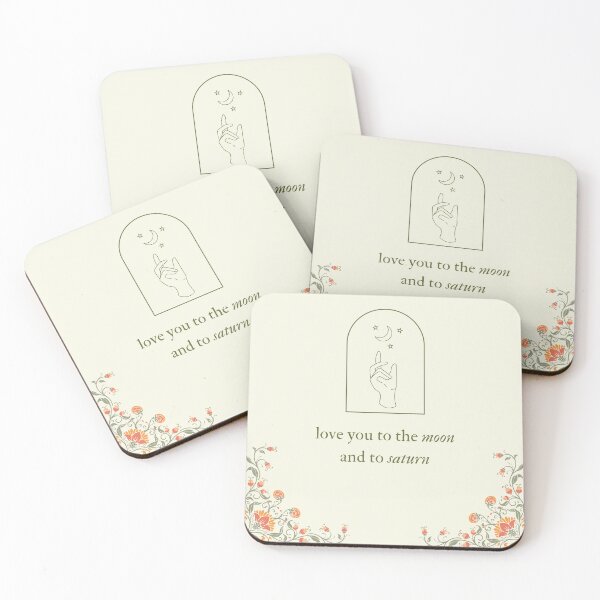 Item preview, love you to the moon designed and sold by cottagecorococo.