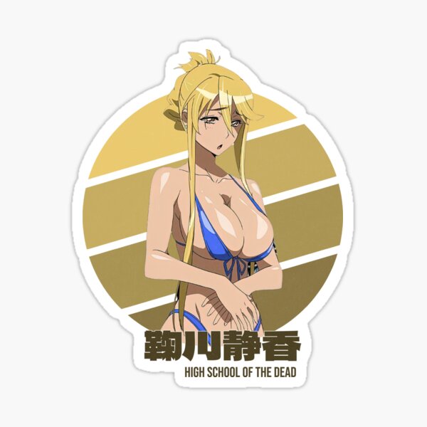 High School of The Dead Saya Takagi Asami Nakaoka Shizuka Marikawa Rei  Miyamoto Female Characters Sticker for Phone, Laptop, Skateboard, Car